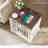 Jaimar 24"W Farmhouse Square End Table with Charging Station&Adjustable Storage Shelf-1241779245-1241779241