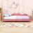 Upholstered Daybed with Sherpa Fabric-349787540-350131811