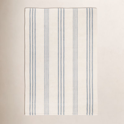 Swedish Stripe Handwoven Cotton Rug