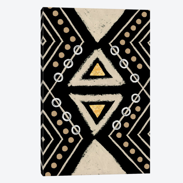 « motif i », impression sur toile, H 26 po x l 18 po x P 1,5 po, Toile tendue, Pas de tapis