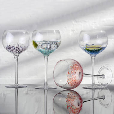 Laura Ashley Balloon Glasses, Set of 4 - Clear