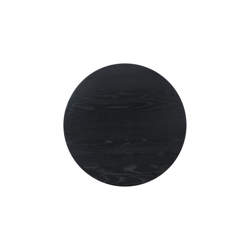 Counter Height Ash Solid Wood Dining Table, Black Ash