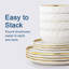 12 Piece Ceramic Dinnerware Set - Service for 4 -1484264008