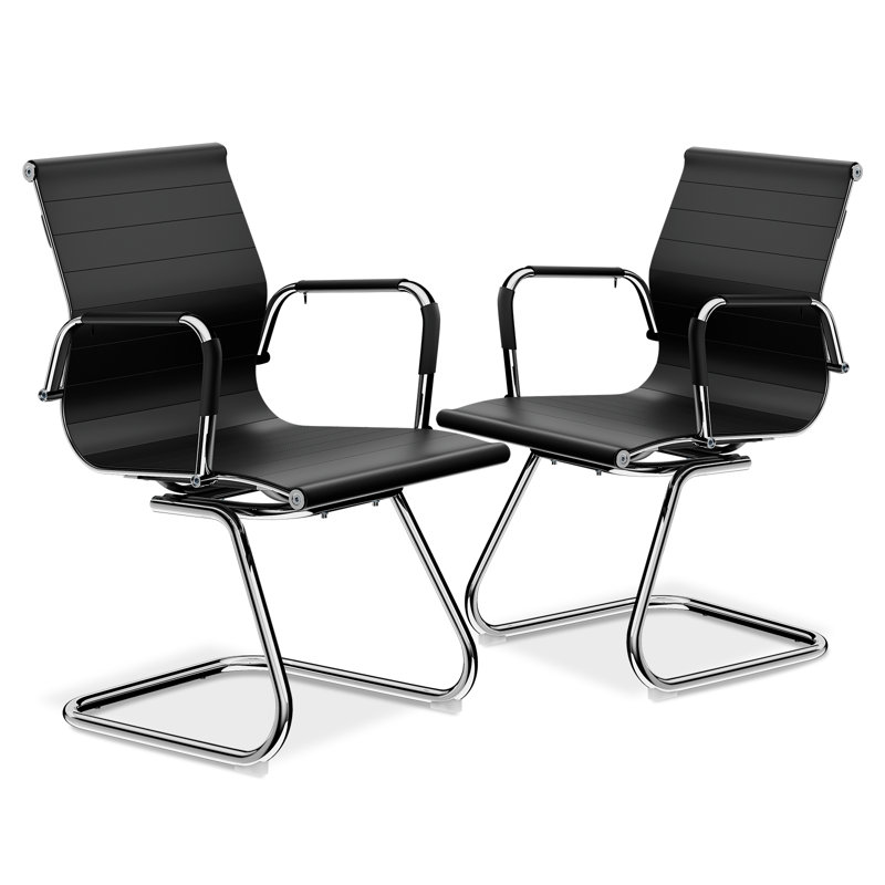 Chaises de réception en similicuir en polyuréthane, Noir, noir, noir, noir
