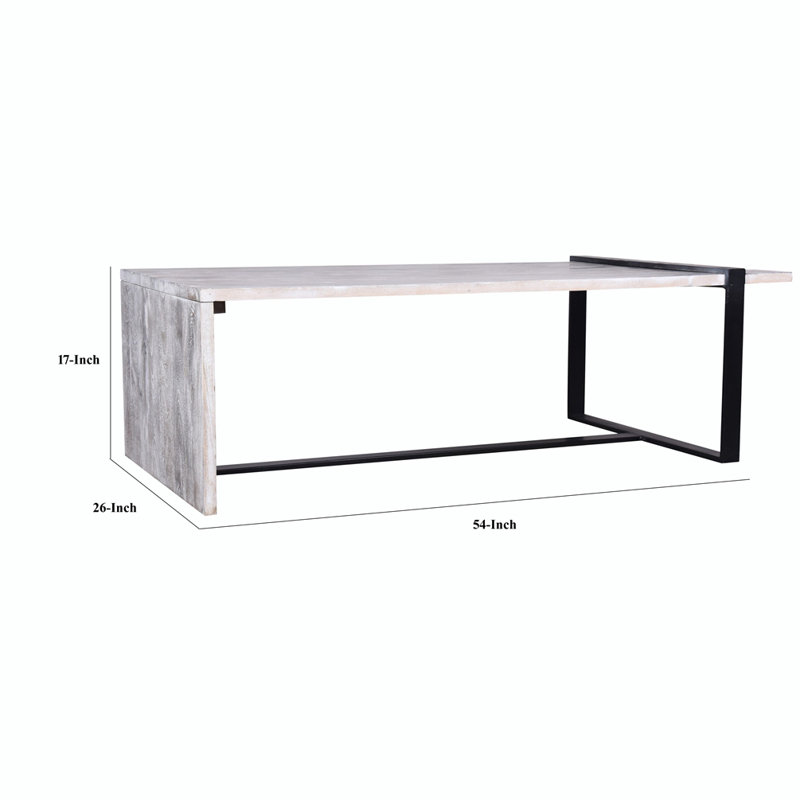 Table basse à tréteaux