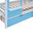 Hatina Kids Castle Style Storage Bunk Bed with Slide and Stairs-987003170-987003182