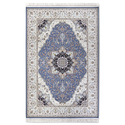 Rectangle Floral and Damask Area Rug