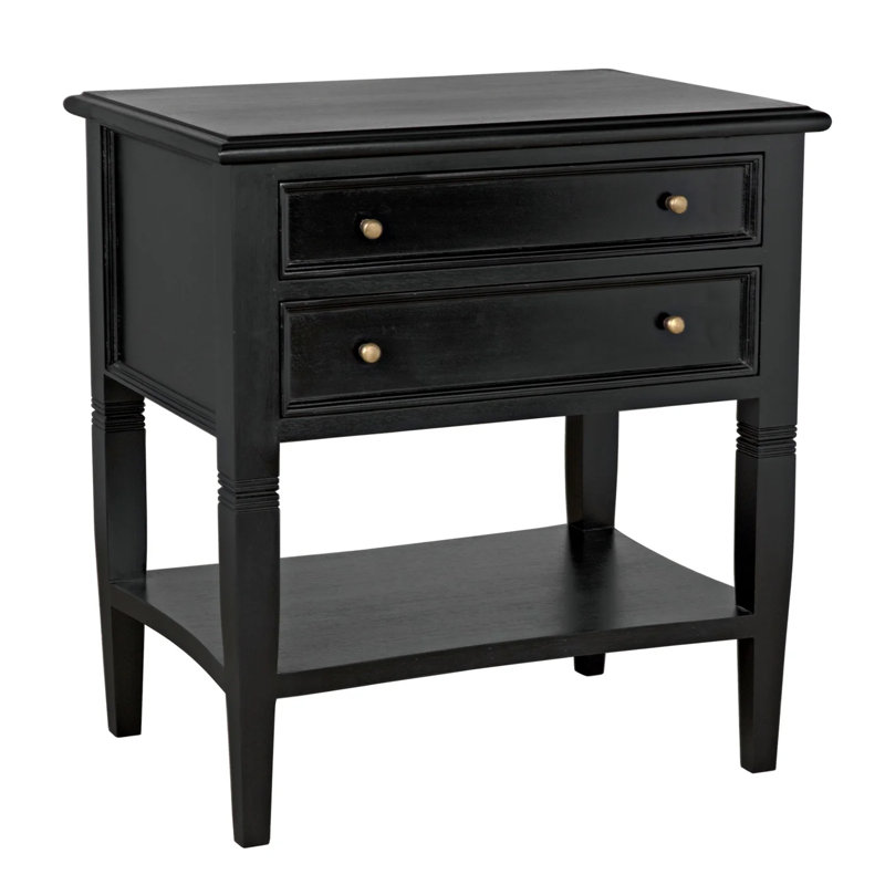 Oxford End Table, Hand Rubbed Black