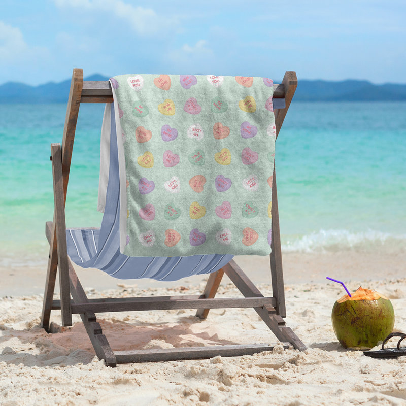 Beach Towel, Mint, Microfiber