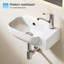 HOROW Basin 40mm L x 25mm W White Ceramic Rectangular Sink with Overflow
