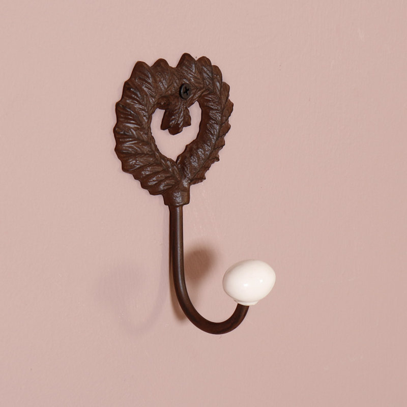 Engles Metal Wall Wall Hook, Antique Brown
