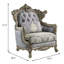 Chaise Miliani en bronze antique / gris