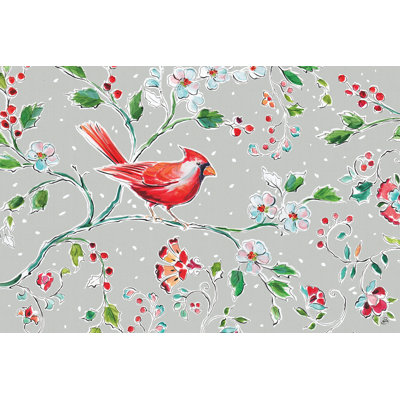 Holiday Wings I 1 Piece Wrapped Canvas Painting