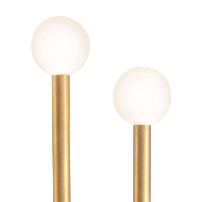 Lampe sur pied Happy, Laiton naturel