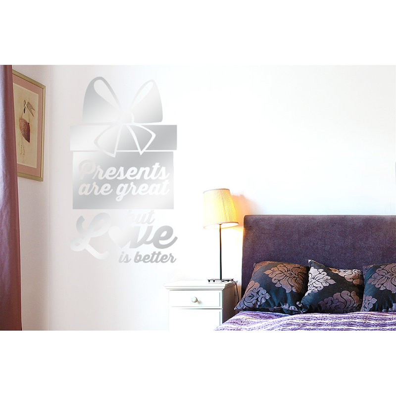 Wall Decal, Shiny Silver