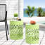Table de bout chic d'extérieur en métal Chic / S 2, conception en fer coupée, structure thermolaquée, couleur, prête à être placée: l 13,63 po x P 13,63 po x H 17,88 po x l 12,00 po x P 12,00 po x H 16,00 po ,-1728638277