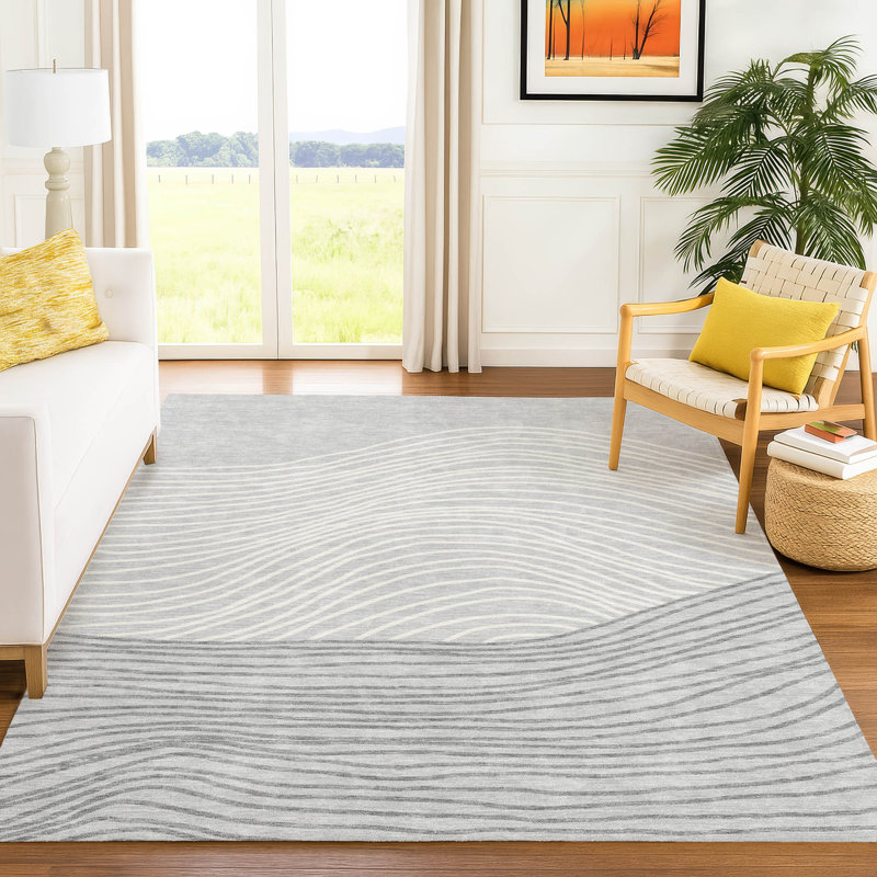 Tapis intérieur / extérieur lavable à la machine Adalaide ACN2350, Rectangle 10 pi x 14 pi