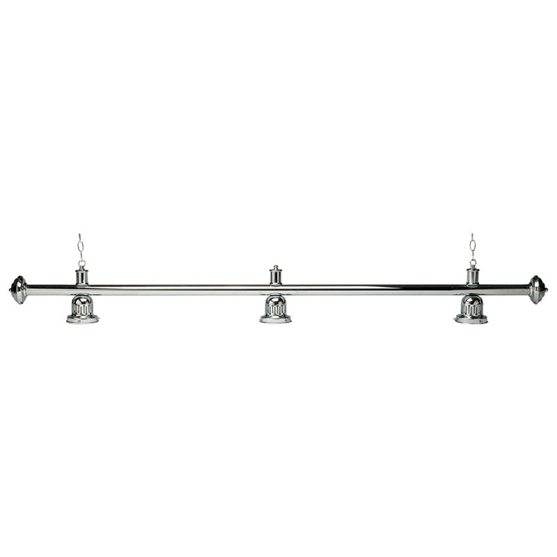 Barre lumineuse pour table de billard 3 lumières LPEB3 - Chrome, Chrome