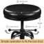 Tabouret de bar industriel en métal