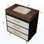 Meuble-lavabo autoportant moderne avec lavabo vasque en céramique et plateau en pierre frittée durable-618986499-618986502