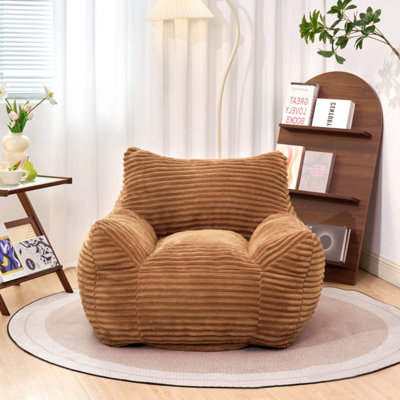 Fauteuil à billes pour adultes avec accoudoirs - Fauteuil à billes surdimensionné et confortable pour salon, chambre à coucher et dortoir, mini canapé moelleux confortable