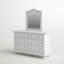 Commode double 8 tiroirs avec miroir Adriel