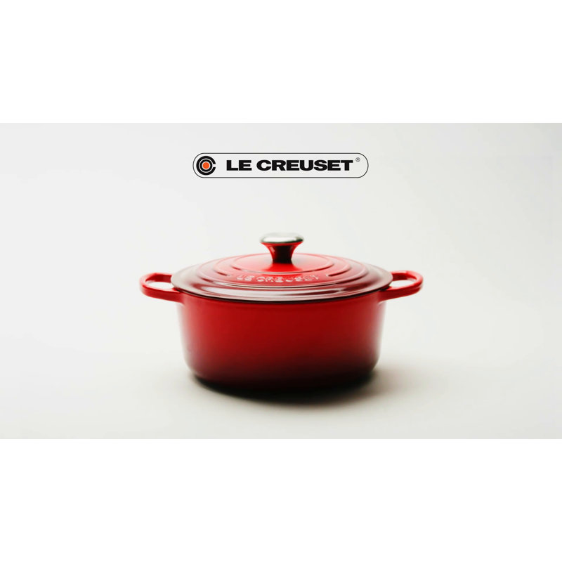 Artichaut Green Enameled Cast Iron 4.5 Quart Dutch Oven