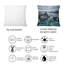 Coussin décoratif à vagues de la mer sur la plage - imprimé nautique et côtier-1759164311