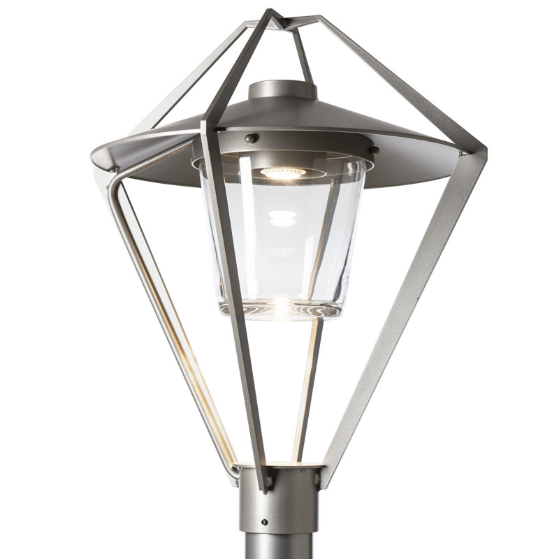 Stellar Post Light - Clear Glass, Coastal Burnished Steel