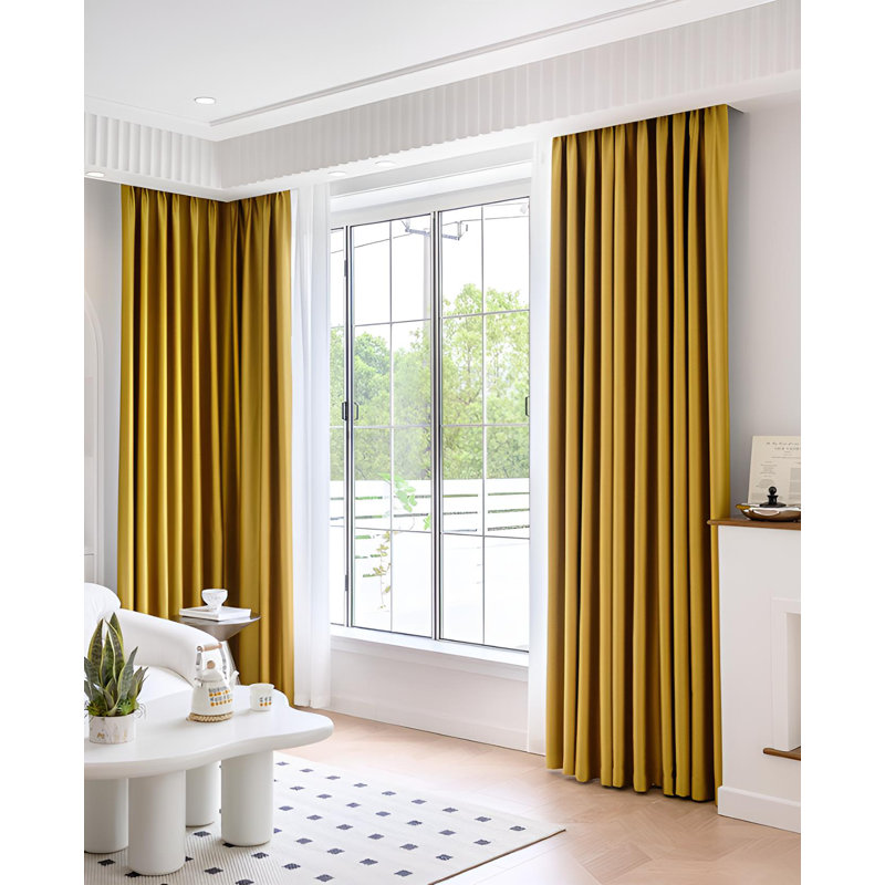 Fayyad Room Darkening Curtain Single Panel, 98.43" W x 106.3" L