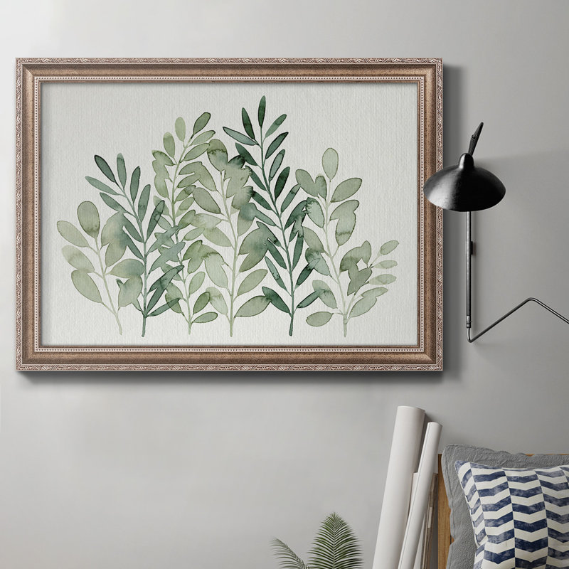 Forage Greens I - peinture sur toile encadrée, H 16 po x l 20 po