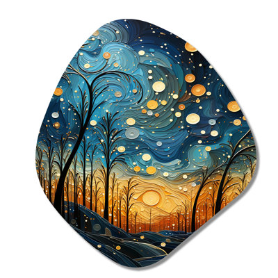 Cepeda - Sky Nebula Shape Assymterical Metal Wall Art