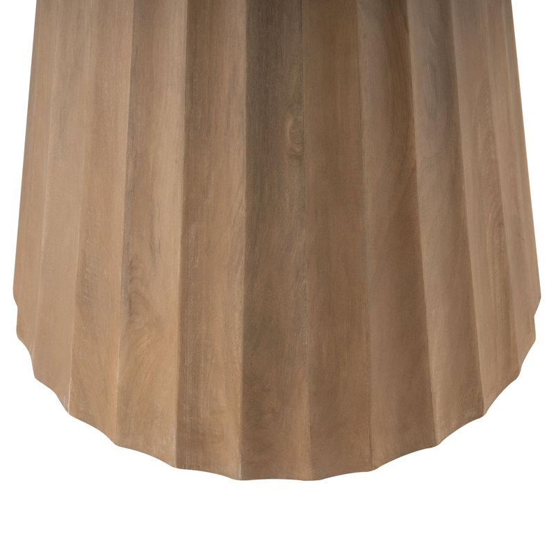 Nalani 42" Dining Table, Medium Walnut, Tan