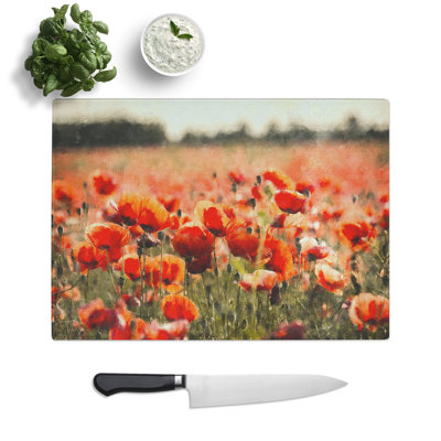 Field of Poppies Vol.1 Painting Chopping Board