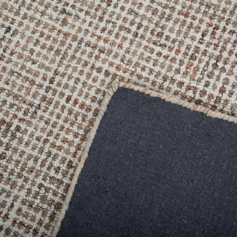Tapis 100% laine touffeté à la main, Rectangulaire 8 pi x 10 pi