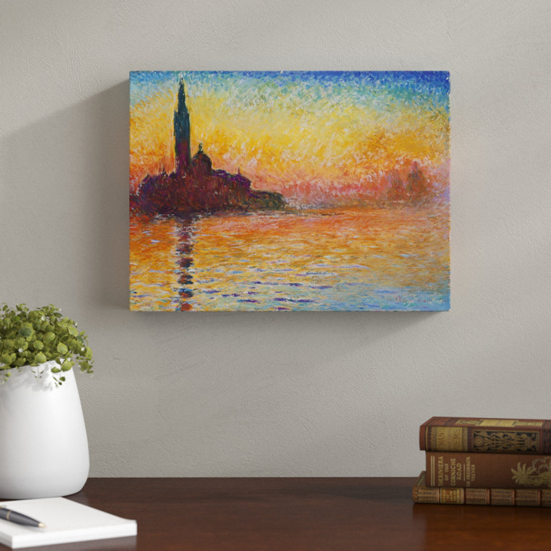 San Giorgio Maggiore by Claude Monet - Wrapped Canvas Print, 31cm H x 41cm W