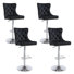 Tabouret de comptoir pivotant à hauteur réglable avec structure en métal