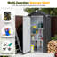 2.8 ft. W x 2.2 ft. D Metal Vertical Storage Shed Outdoor Lockable