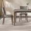 Ensemble de table de salle à manger et de chaises à panneau de pierre fine gris-109245739