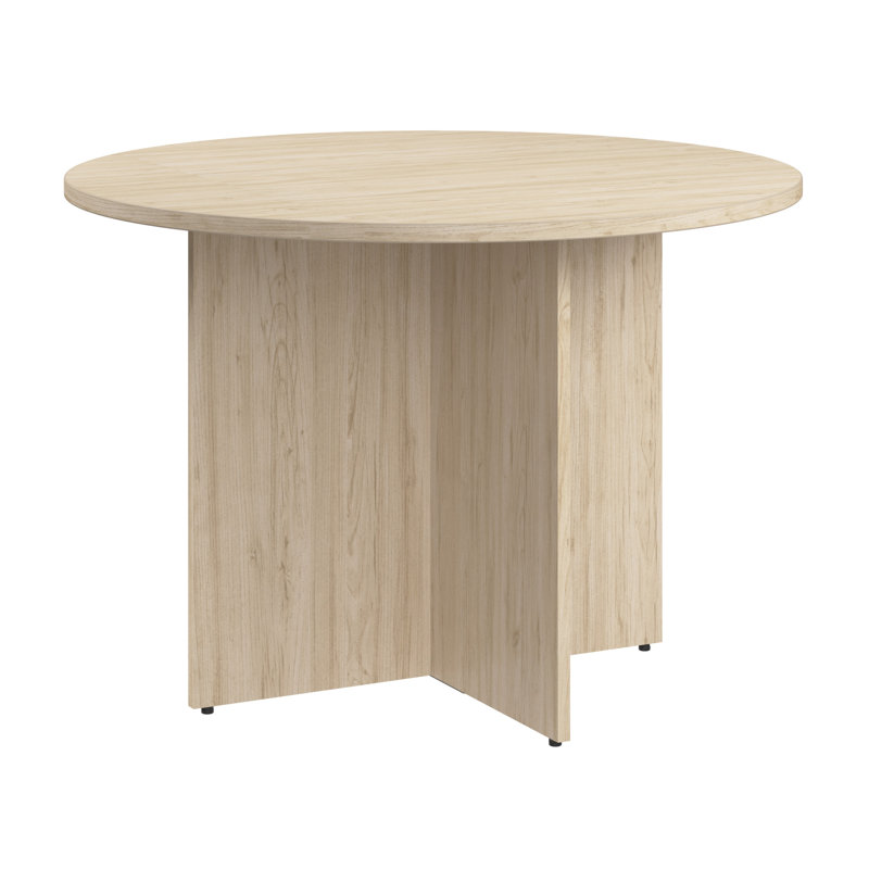 Table de conférence ronde Bush Business Furniture de 42 po avec base en bois, H 28,65 po x L 41,38 po x l 41,38 po