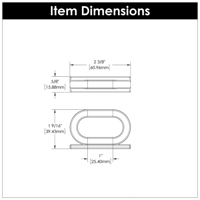 Corsa Satin Nickel Modern Drop Bail Pull with Mounting Hardware