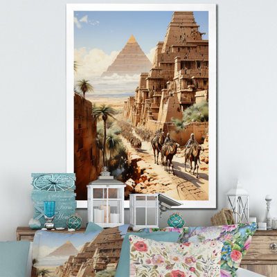 Langenfeld égyptien Pharaons voyage encadré sur toile