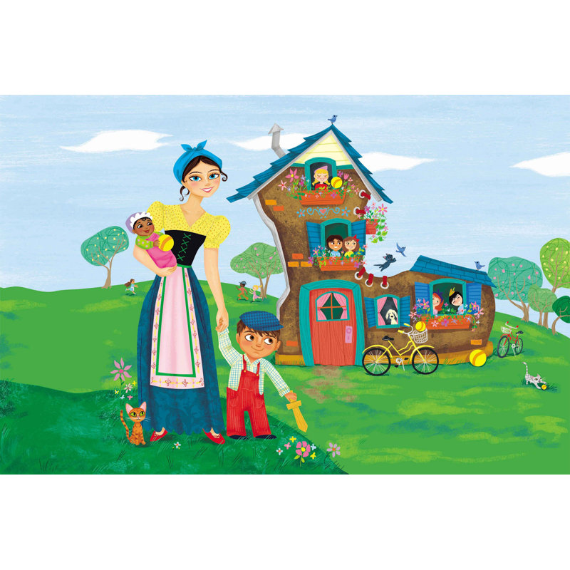 Shoe House - Wrapped Canvas Print, 30cm H x 46cm W
