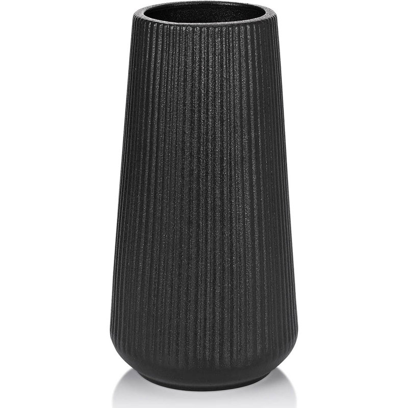 Ceramic Table Vase, Black