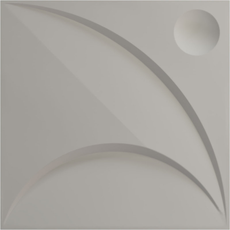 Panneau mural blanc 19,625 "H x 19,625", Rose champagne métallique nacré universel