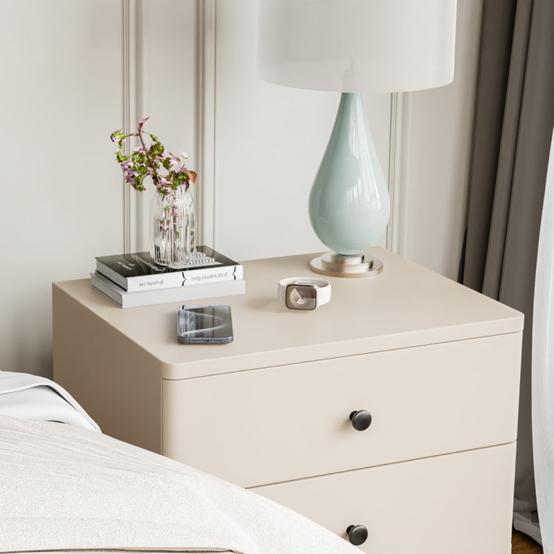 Fidencia 20'' W Nightstand, Beige