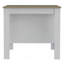 Îlot de cuisine, table de cuisine H 35 po, trois tablettes de rangement ouvertes, quatre pieds