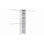 Ensemble de tour de garde-robe en bois blanc Impressions