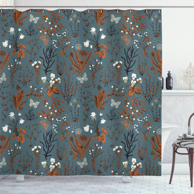 Mixed Single Shower Curtain + Hooks
