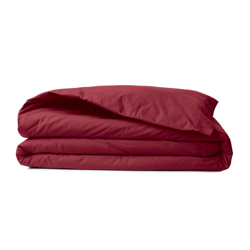 Premium Quilt Cover, Dusty Rose, 61.0 x 86.6 inches | 100% Cotton Ranforce, 155 Thread Count | Machine Washable, Button Closure | Soft, Breathable, & Durable Bedding for Luxurious Comfort